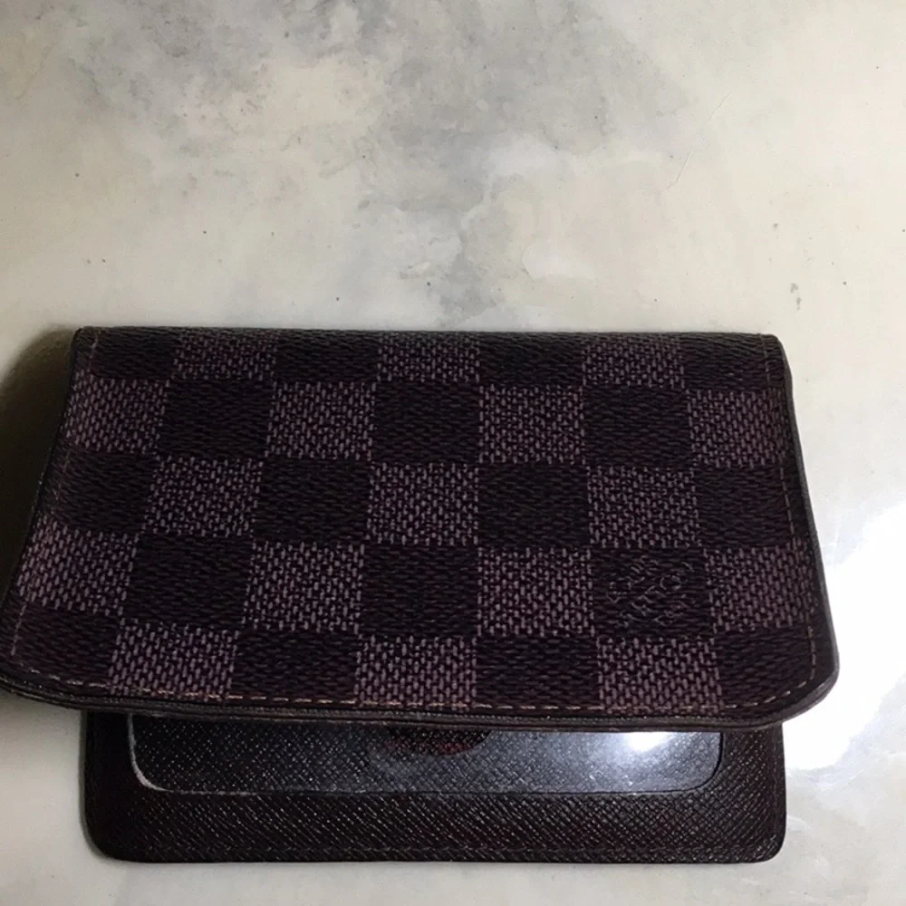 Louis Vuitton Double ID holder Damier Ebene